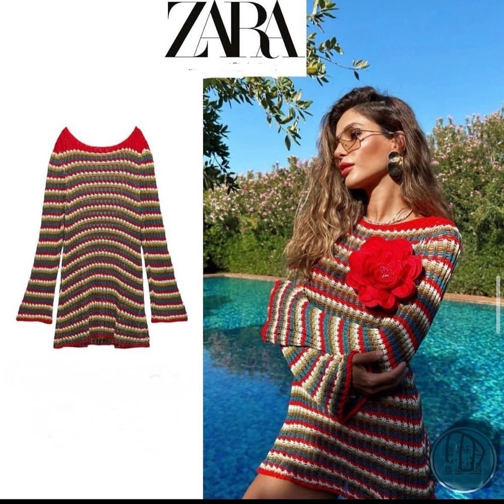 ZARA STRIPED KNIT SWEATER